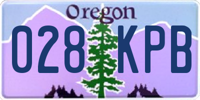 OR license plate 028KPB