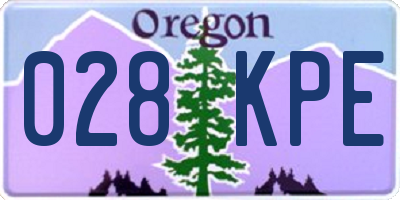 OR license plate 028KPE