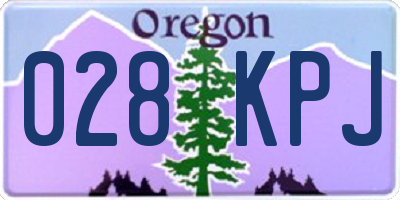 OR license plate 028KPJ