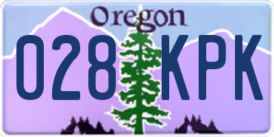 OR license plate 028KPK