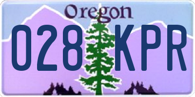 OR license plate 028KPR