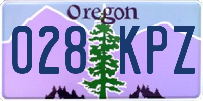 OR license plate 028KPZ