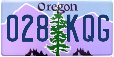 OR license plate 028KQG
