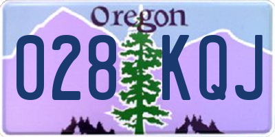 OR license plate 028KQJ