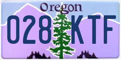 OR license plate 028KTF
