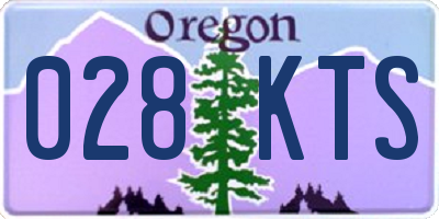 OR license plate 028KTS