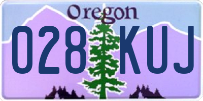 OR license plate 028KUJ