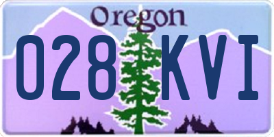 OR license plate 028KVI