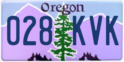 OR license plate 028KVK