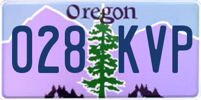 OR license plate 028KVP