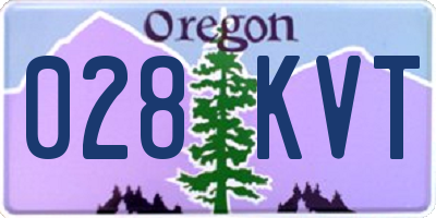 OR license plate 028KVT