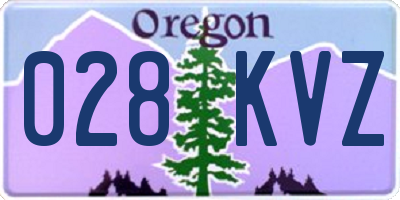 OR license plate 028KVZ