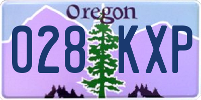 OR license plate 028KXP