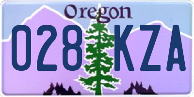 OR license plate 028KZA