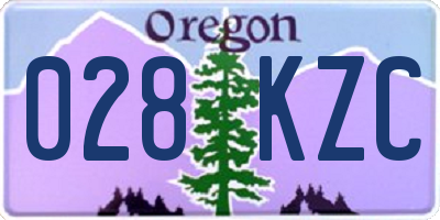 OR license plate 028KZC