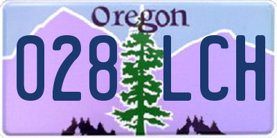 OR license plate 028LCH