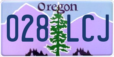 OR license plate 028LCJ
