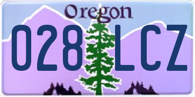 OR license plate 028LCZ