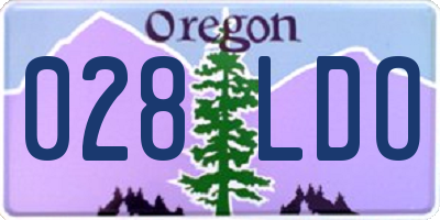 OR license plate 028LDO