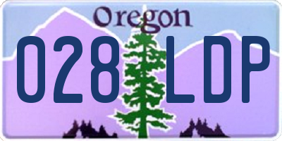 OR license plate 028LDP