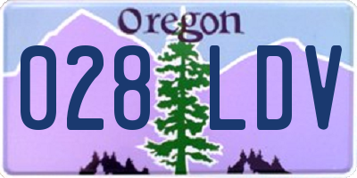 OR license plate 028LDV