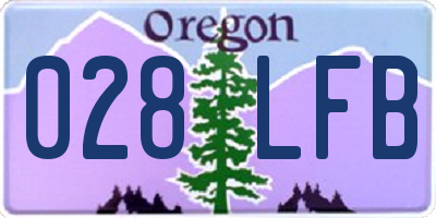 OR license plate 028LFB