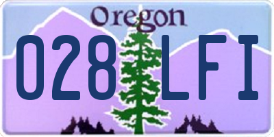 OR license plate 028LFI