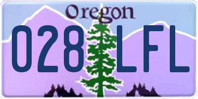 OR license plate 028LFL