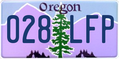 OR license plate 028LFP