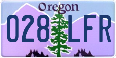 OR license plate 028LFR