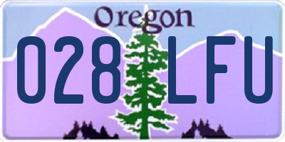 OR license plate 028LFU