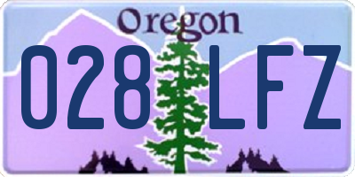 OR license plate 028LFZ