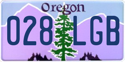 OR license plate 028LGB