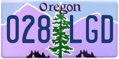 OR license plate 028LGD