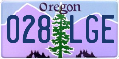 OR license plate 028LGE
