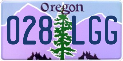 OR license plate 028LGG