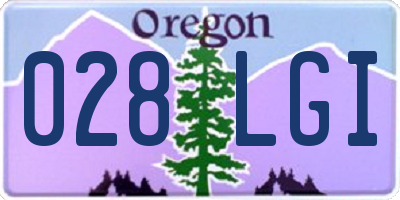 OR license plate 028LGI