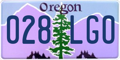 OR license plate 028LGO