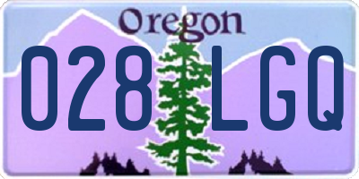 OR license plate 028LGQ