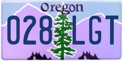 OR license plate 028LGT