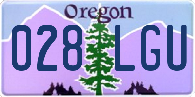 OR license plate 028LGU