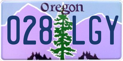 OR license plate 028LGY