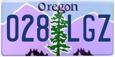 OR license plate 028LGZ
