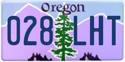 OR license plate 028LHT