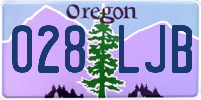 OR license plate 028LJB