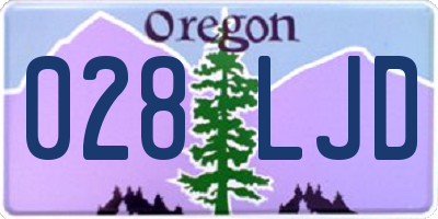 OR license plate 028LJD