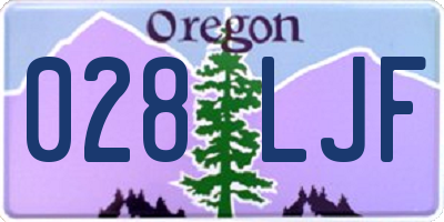 OR license plate 028LJF