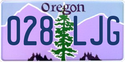 OR license plate 028LJG