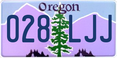 OR license plate 028LJJ