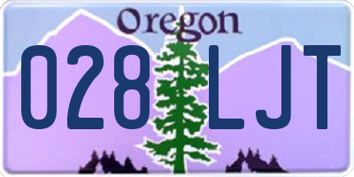 OR license plate 028LJT